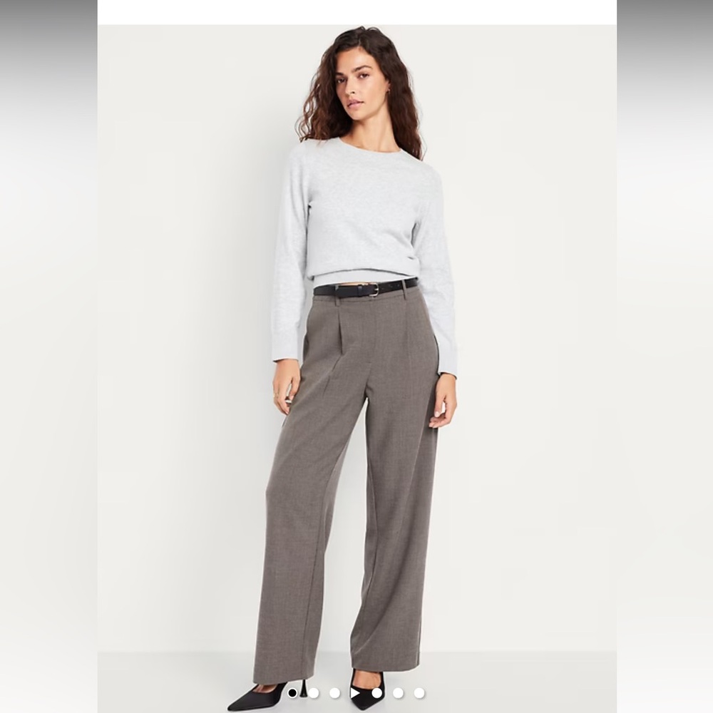 Extra High Waisted Wide-Leg Taylor Trouser Pants